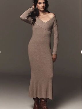 off-shoulder slim dress